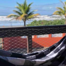 Pé na areia gaivotas com Wi-Fi