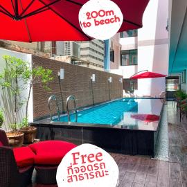 Scandia Beach Hotel - Soi 7 Best Location - 200m to Beach next to Food Market, hotel in Jomtien Beach
