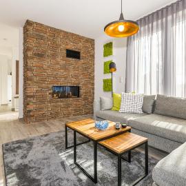 Ferienhaus-See-Sauna-Kamin-Hund mit E-Ladestation