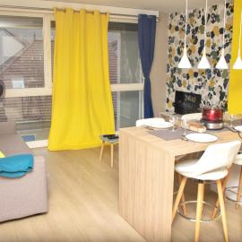 APPARTEMENT ENTRE GENÈVE ET CHAMONIX AU PIED DES MONTAGNES，克呂斯的飯店