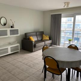 Appartement met aparte slaaphoek, garage en balkon