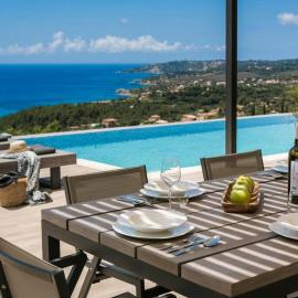 Color villas-New Villa Green at Trapezaki with private pool