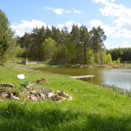 hut in the mid. of nowhere + priv pond+3 ha, hotel a Darżkowo