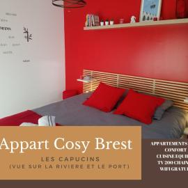 Appart Cosy Brest Les Capucins, hotel en Brest