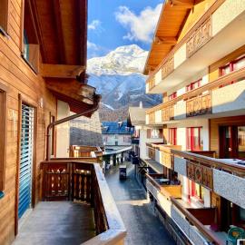 Saas-Fee renovated flat in center of the village