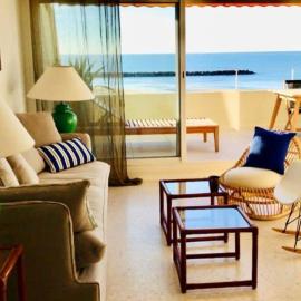 Rose des sables- Appartement familial - terrasse - parking- 1ere ligne Mer Carnon, hotel a Mauguio