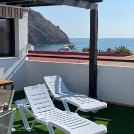 Ático Cabo de Gata con Terraza y vistas al mar, jacuzzi de exterior en temporada