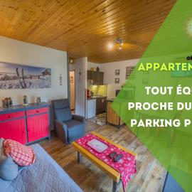 Joli appartement 'Les Airelles du Lac' T2, rez de jardin, parking