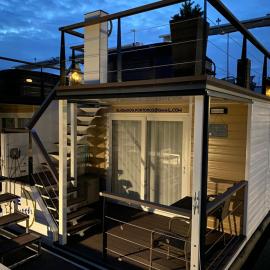 Floating House Blue Moon