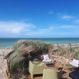 sangatte " Les Terrasses" maison front de mer Les pieds dans l'eau pleine de charme Cap Blanc Nez Côte d'Opale
