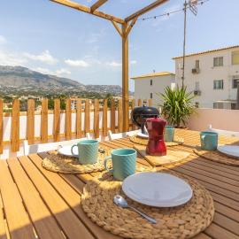 Wonderful Views Terrace 3BR Cottage - BBQ - AC, hotel v destinaci Altea