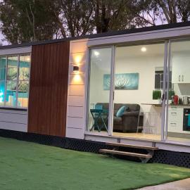 Tiny House in Belconnen 1BR Self Contained Complete Home Filtration as seen on The Block Phillip Island Wine