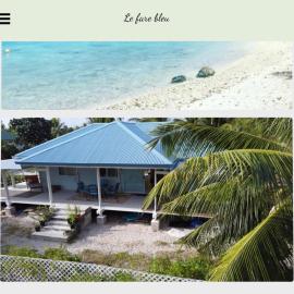 LE FARE BLEU Chambres d'hôtes climatisées en bord de lagon à Tiputa Rangiroa - vélos gratuits et snorkeling, viešbutis mieste Tiputa
