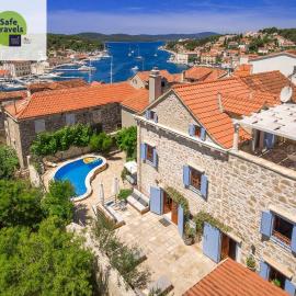 Villa Vicina - Historic Stone Villa with Pool & Sea Views I Milna