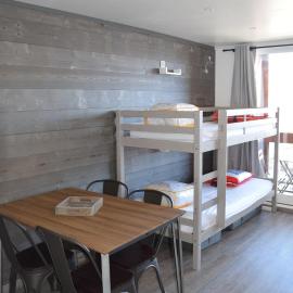 Appartement Studio rénové le Corbier 4 personnes 22m2 domaine les Sybelles Classé 2 étoiles label qualité le corbier, hotel in Villarembert