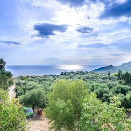 Villa Panorama Sea View Family Villa near Vrachos Beach Lygia, Hotel in Ligia