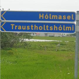Hólmasel Riverside Cabin 1, hotell i Arabaer