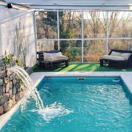 Altos del Pucara Piscina Climatizada vista a las sierras juegos Huerta Orgánica, hotel a Huerta Grande