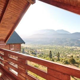 Pasithea Mountain Chalet, hotell i Feneos