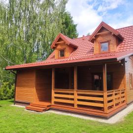 Zielona Martanka - Mazury całoroczny dom do wynajęcia nad jeziorem - pomost - łódka - rower wodny