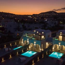 Modern Dome Homes Of Santorini、ペリッサのホテル