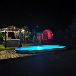 Dom na Mazurach z jacuzzi, balią i sauną
