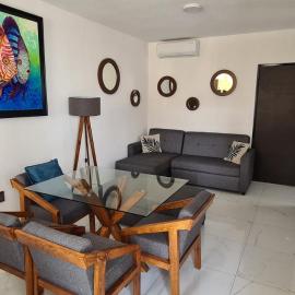 Departamento en condominio con alberca y área infantil, hotel v destinácii Manzanillo