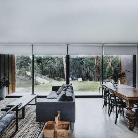 Lithic House -wood fire and bush views