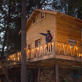 Creel में, होटल Wooden Inn - Cabañas Boutique y Bubble Glamping en Creel