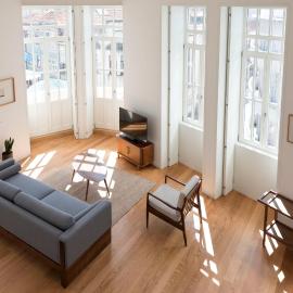 Tripas-Coração,Luxury Corner Apartments in Santa Catarina, Balcony & City Views