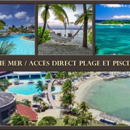 Très bel appartement avec Vue Mer, Accès Direct à la Plage et Piscine surveillée
