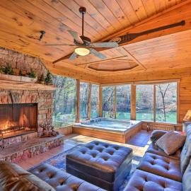 Cherry Lake Lodge w/ Hot Tub, Fire Pit & Game Room