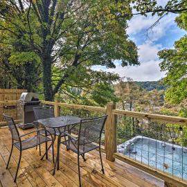Hilltop Hideaway w/ Scenic Views & Hot Tub!