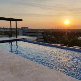Hermoso departamento con piscina y estacionamiento