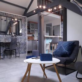 Loft Haut de Gamme Centre Montargis, Place de Parking, Local à vélos, Linge de lits et serviettes, coin rivière amenagé, Hamac, Épicerie, Vélos en option, Tout confort jusqu'à 4 voyageurs
