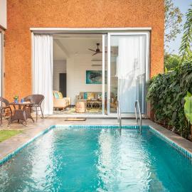 La Risa by The Blue Kite - 2 BHK Villas near Vagator Beach, Private Pool with Kitchen, Balcony, Security, Hotel in Vagator