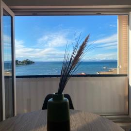 Apartment Privlaka direkt am Strand mit Klima und neuem Badezimmer Haustiere sind willkommen