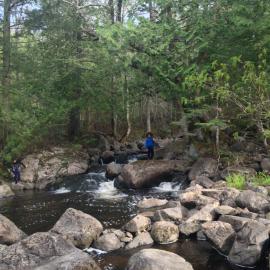 Chalet Ski Mont Calm Water Falls River Rawdon