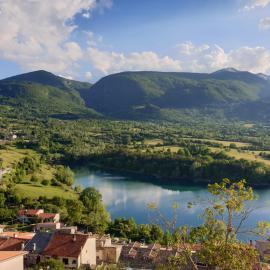 La porticina Incantevole vista lago a Barrea
