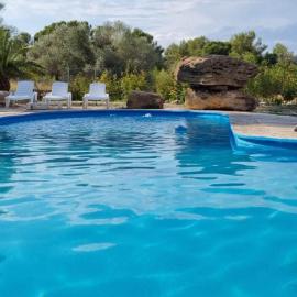 Casa con vistas, piscina y animales de granja, LA CASETA, מלון בטרגונה