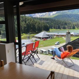 Gîte chaleureux au lac de Payolle, hotel a Campan