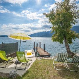 Il Glicine appartamento con darsena privata a lago, hotel Pettenascóban
