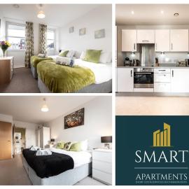 Spacious City Center Apartment By Smart Apartments Short Lets & Serviced Accommodation Apartment Southampton With Free WiFi