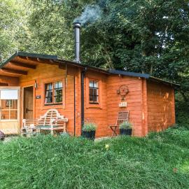 Punch Tree Cabins Wood Burner & Hot Tub، فندق في Carluke
