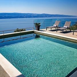 Villa Dispet, sea view, heated pool, cinema, wellness