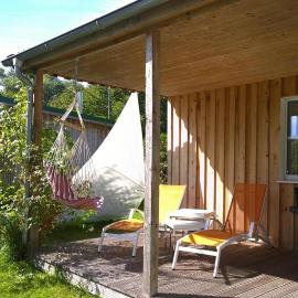 Ferienhaus mit Kamin am Achterwasser in Lütow