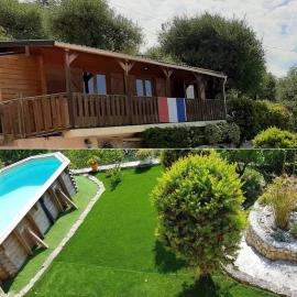 Viesnīca Le Chalet de la Pierreraie Côte d'Azur Piscine Terrasse et Vue Mer pilsētā Drap