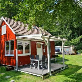 Ferienhaus direkt am Badesee Bungalow 11 Schönsee, hotell sihtkohas Urnshausen