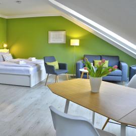 fewo1846 Strandresidenz Wassersleben - Strandmuschel - sonniges Studioapartment im Dachgeschoss