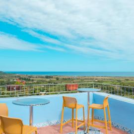 panoramic LOFT Fora e ' Muros with sea view common terrace , Ammentos Posada